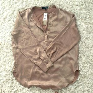 BR taupe blouse size petite M